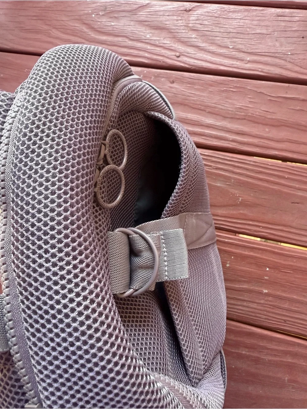 adidas Purple Mesh Compact Backpack - Picture 3 of 8